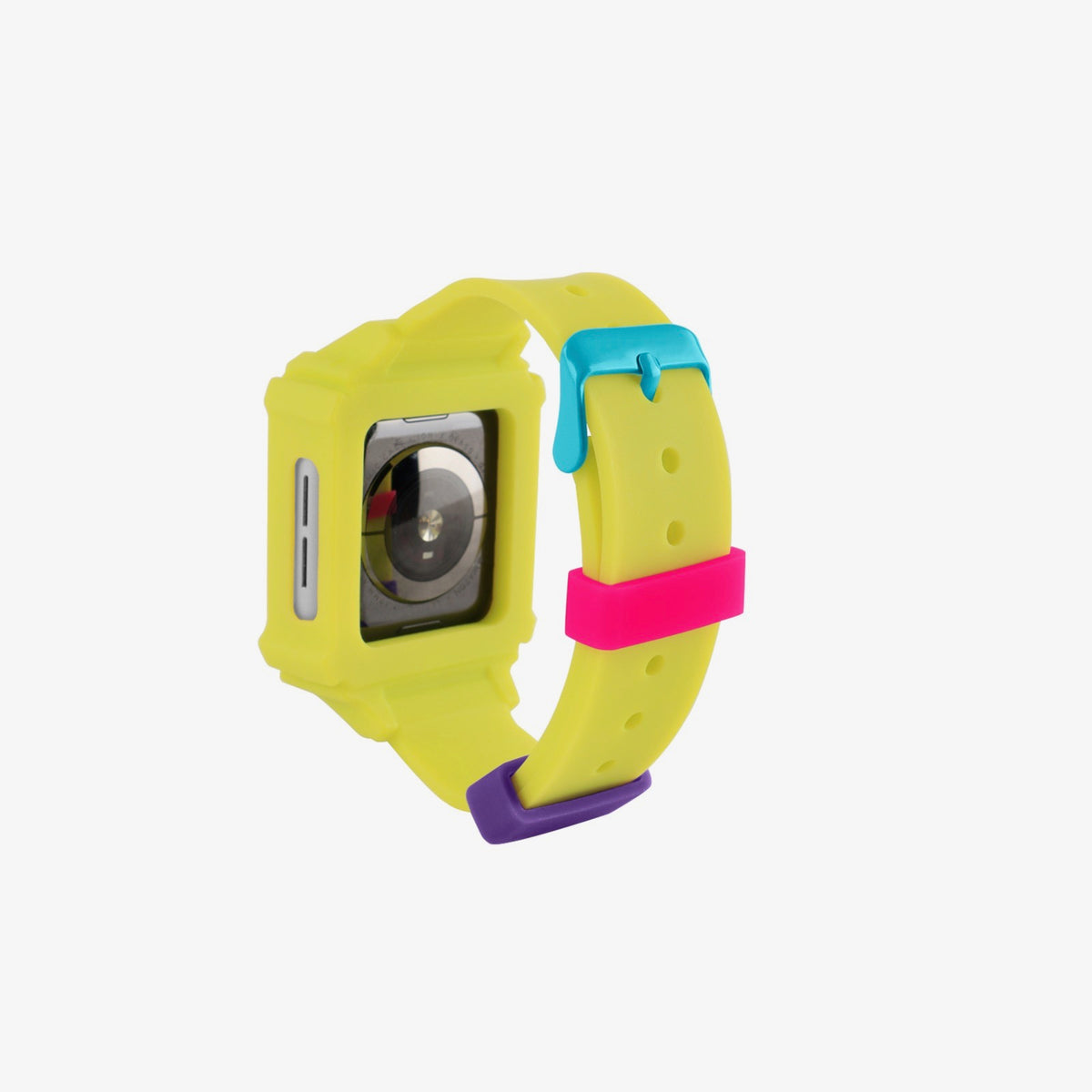 Silicone Bands for Apple Watch 38mm, 40mm, 42mm, Series 7, 8, SE, Neon Pink, Purple, Green